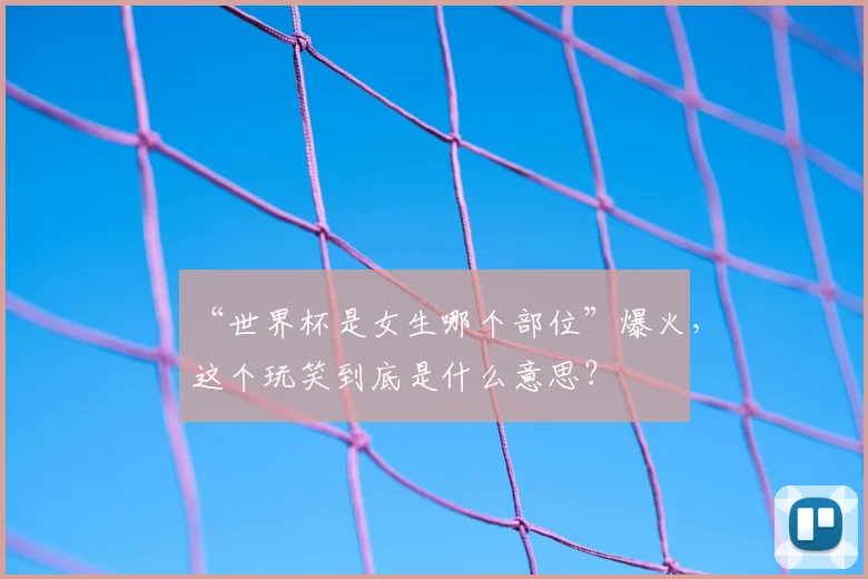 “世界杯是女生哪个部位”爆火,这个玩笑到底是什么意思?